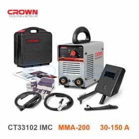  Poste A Souder Inverter Portatif MMA-200 mini 6,6 kVA 150A CROWN CT33102 IMC